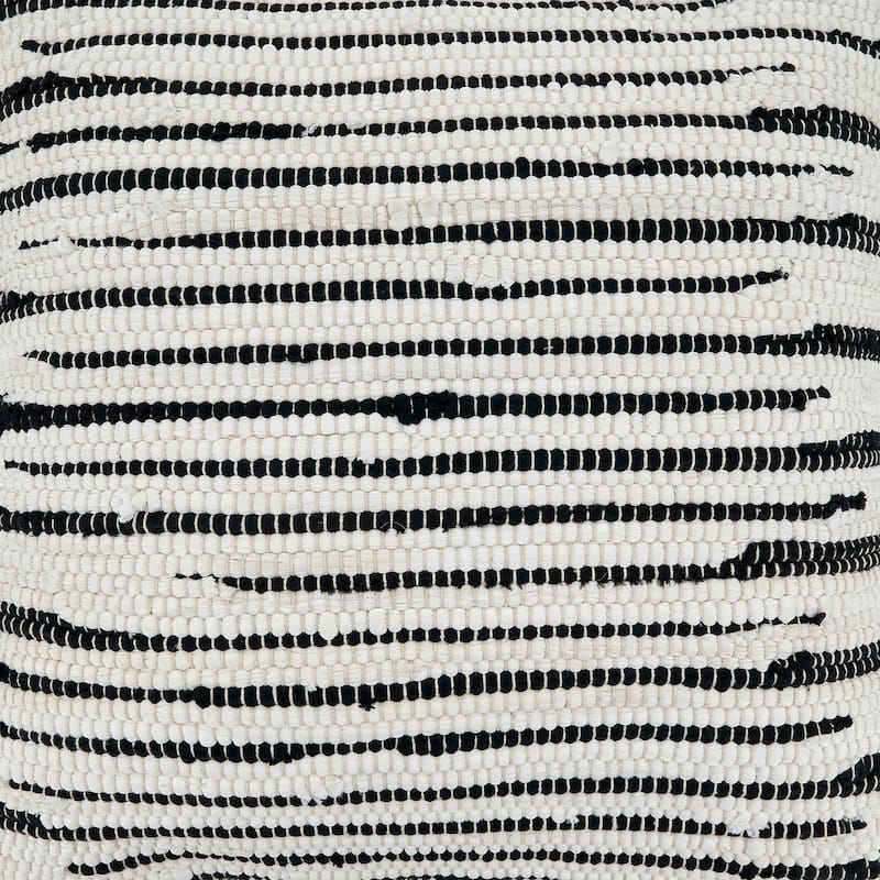 Throw Pillow With Zebra Chindi Design