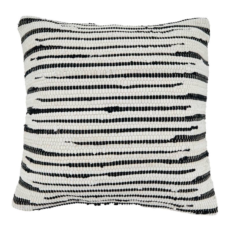 Throw Pillow With Zebra Chindi Design