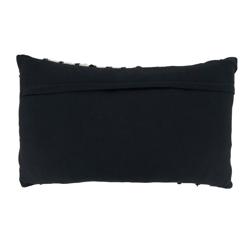 Throw Pillow With Zebra Chindi Design
