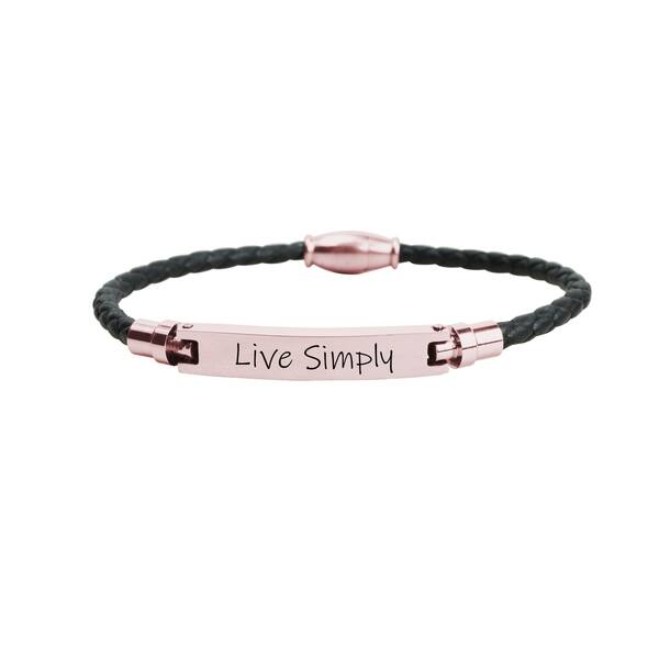 Soul Sisters Rose Gold Pink Box Genuine Magnetic Leather Inspirational Bracelet Soul Sisters Rose Gold Pink Box Genuine Magnetic Leather Inspirational Bracelet