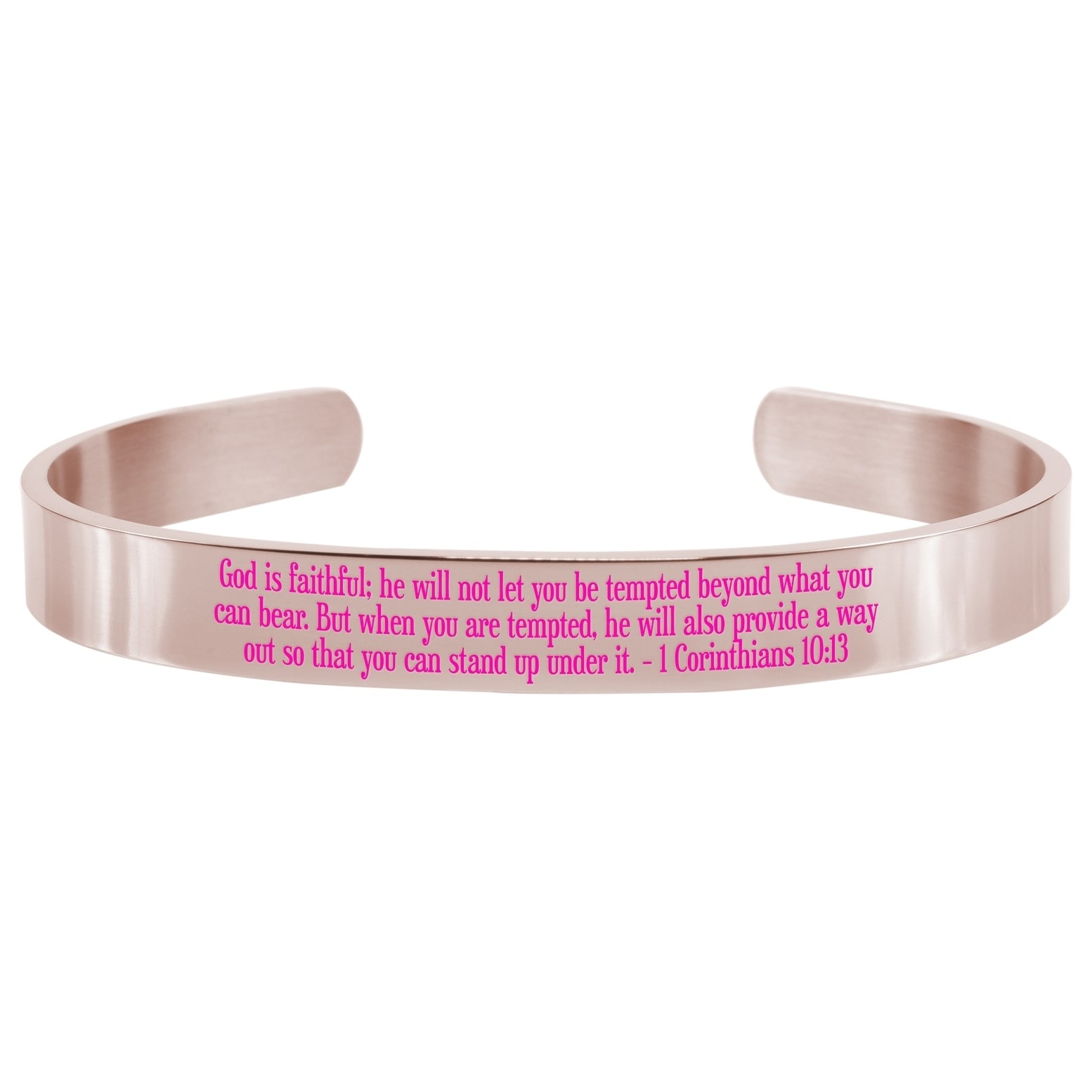 Pink Box Inspirational Charm Bangles Gold She Believed She Could
