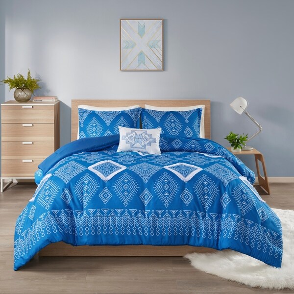 Intelligent Design Candice Printed Comforter Set with Fringe Trim. Opens flyout.