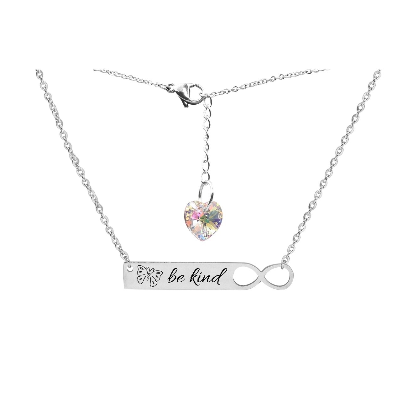 be kind bar necklace