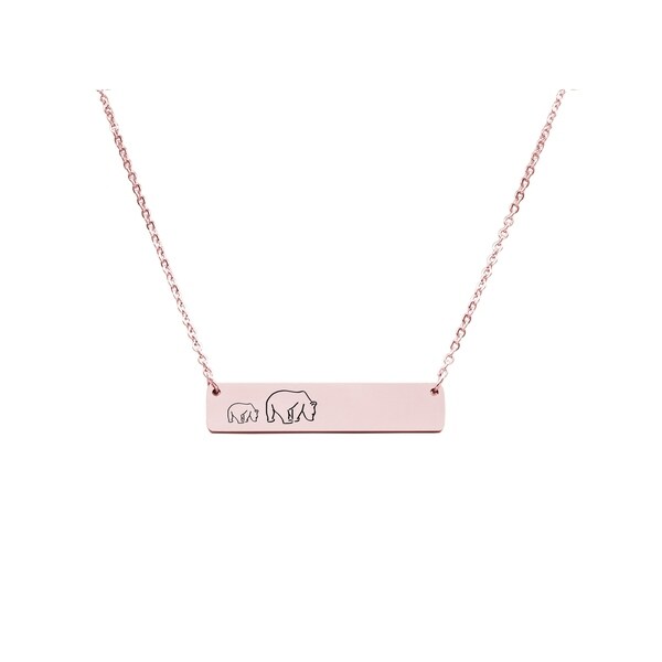 mama necklace rose gold