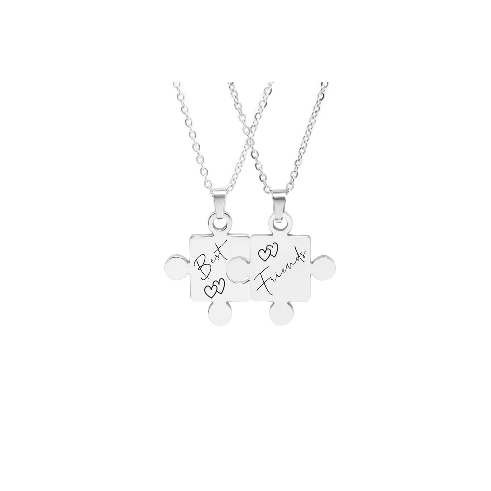 T Gold Pink Box Infinity Heart Initial Necklace