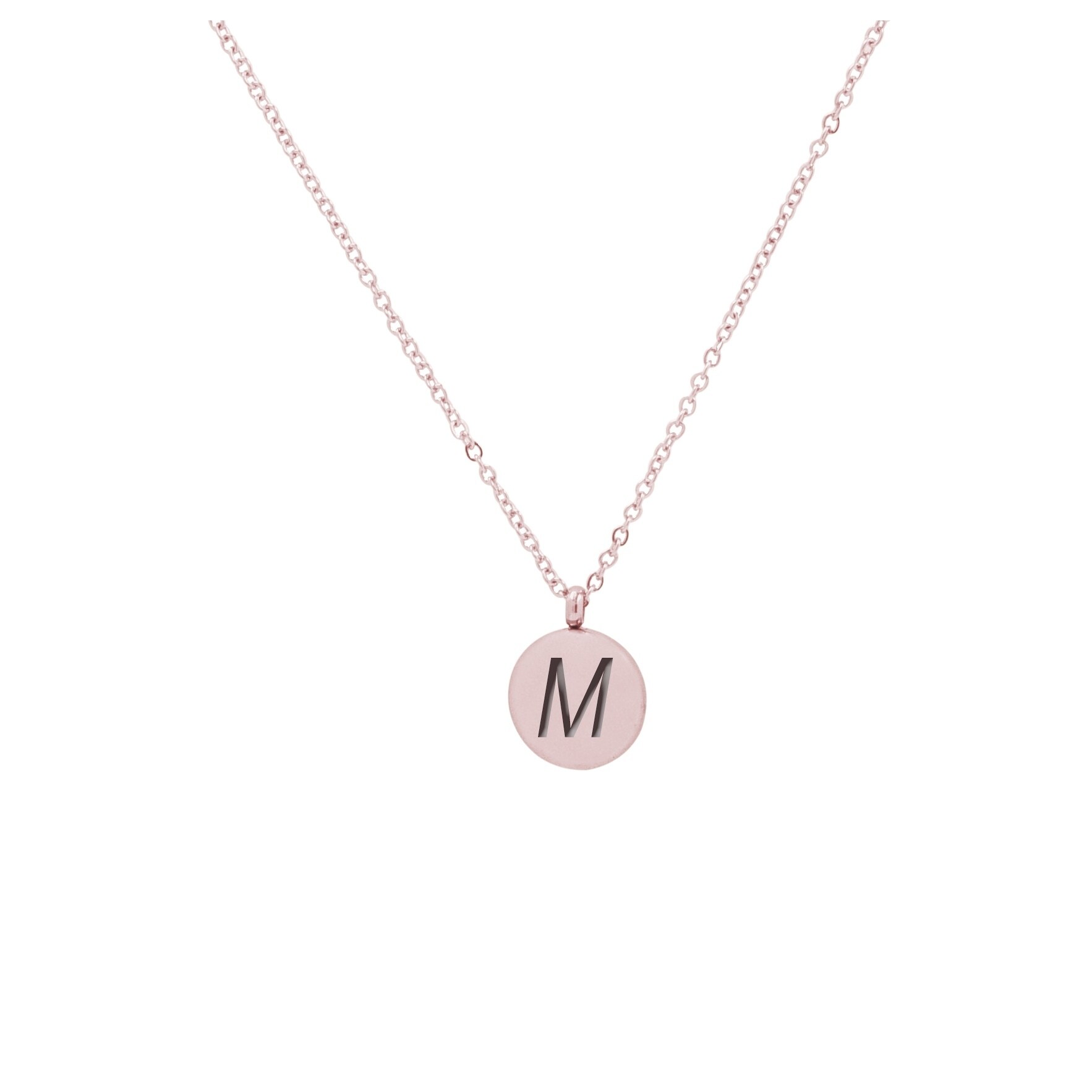 m necklace rose gold