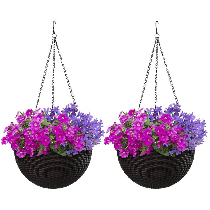 Maliki Self-watering Hanging Planters (Set of 2) by Havenside Home