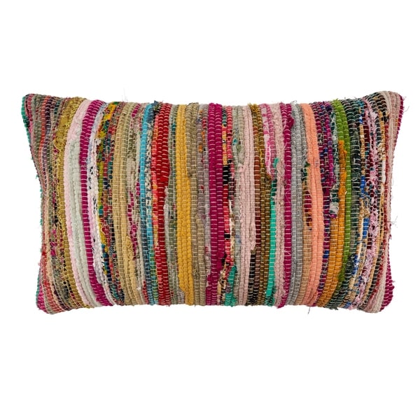 Saro Lifestyle Chindi Throw Pillow - Thumbnail 2