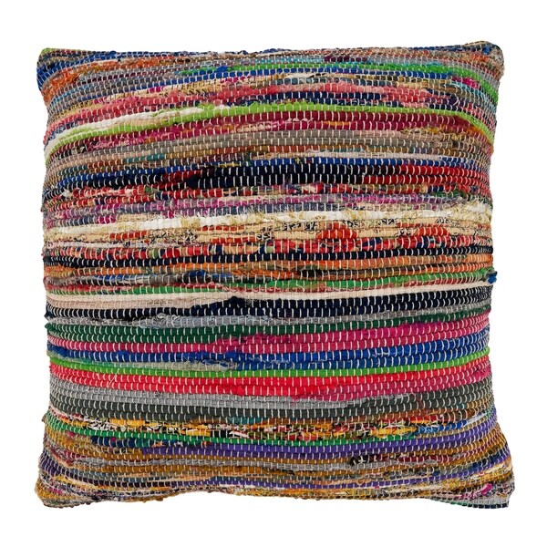 Saro Lifestyle Chindi Throw Pillow