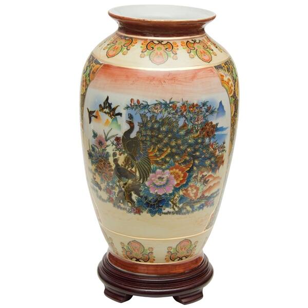 Satsuma Vase With Peacocksnull