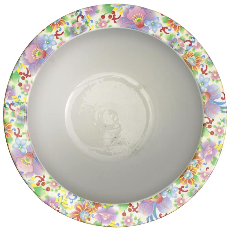 Handmade 20" Satsuma Birds and Flowers Porcelain Fishbowl