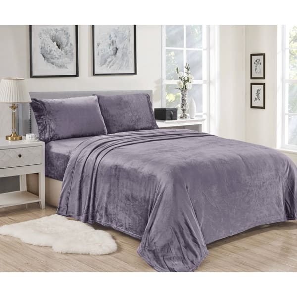 Lavana Microplush Sheet Sets Queen Lavender Bed Bath & Beyond 30859883