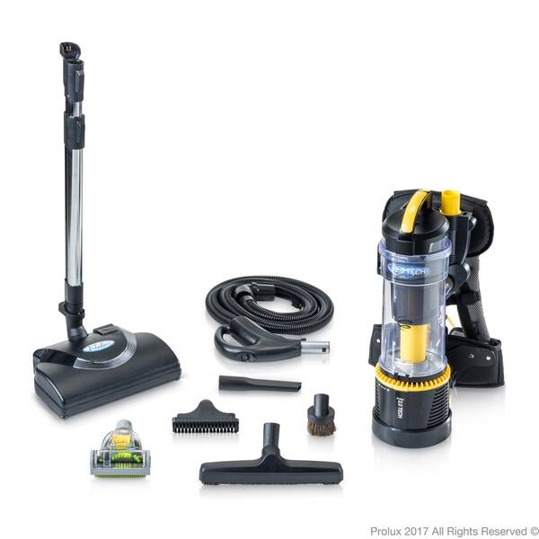 slide 2 of 5, Prolux Commercial Bagless Backpack Vacuum with Electric Power Nozzle Kit