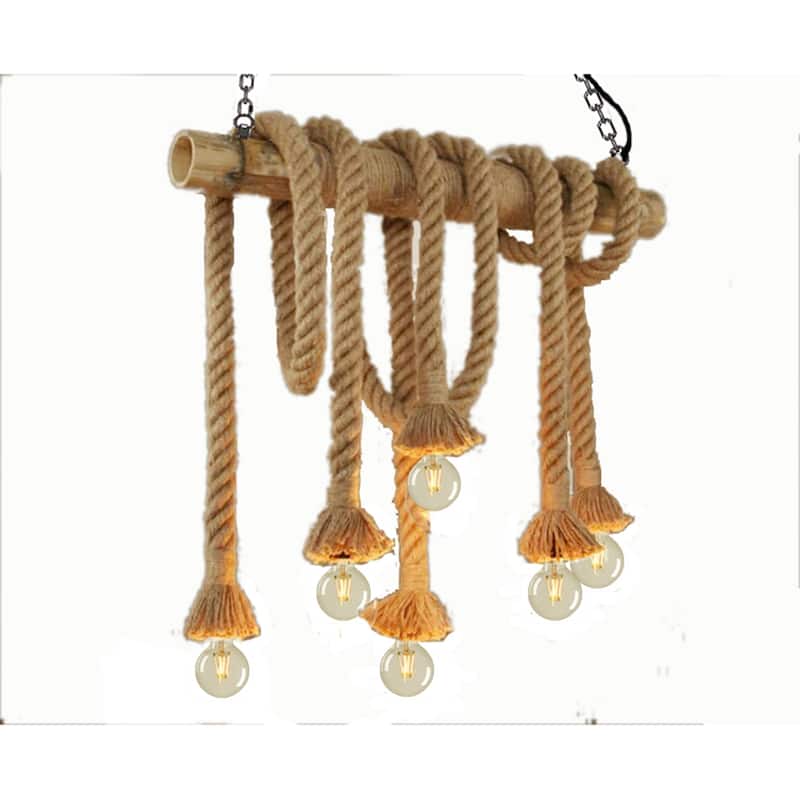 Jans Brown 6-Light Chandelier