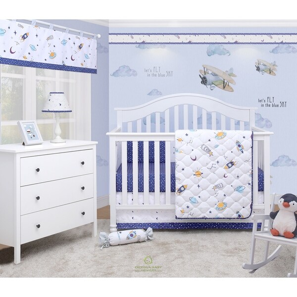 Shop OptimaBaby Outer Space Galaxy 6 Piece Baby Nursery ...