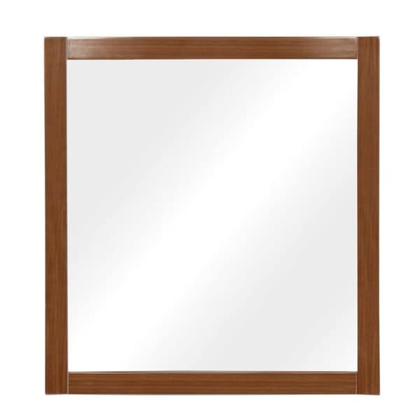 Gavin Collection 30 inch Wooden Wall Mirror