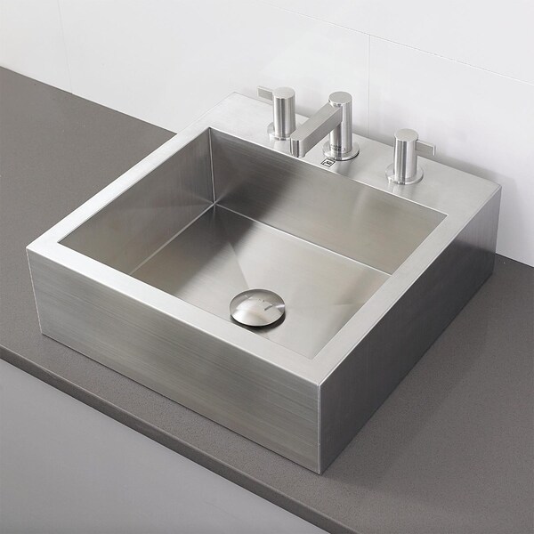 rectangular above counter sink