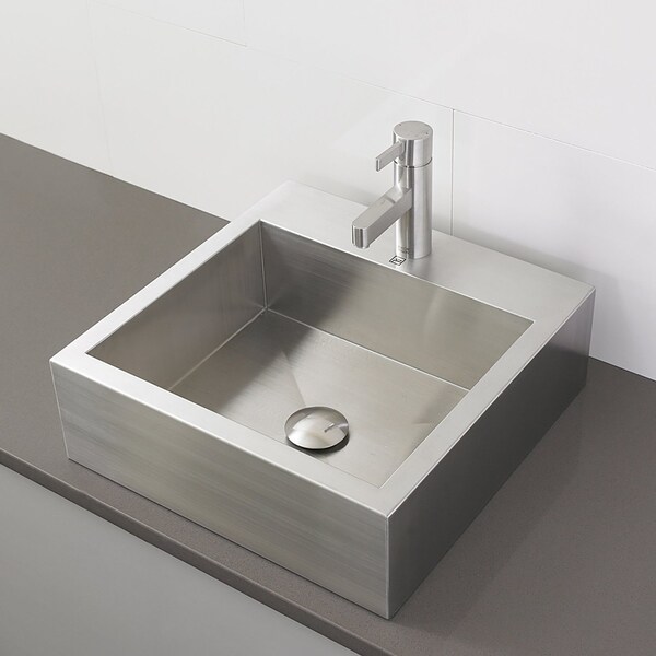 Shop Simply Stainless Collection Rectangular AboveCounter Bathroom