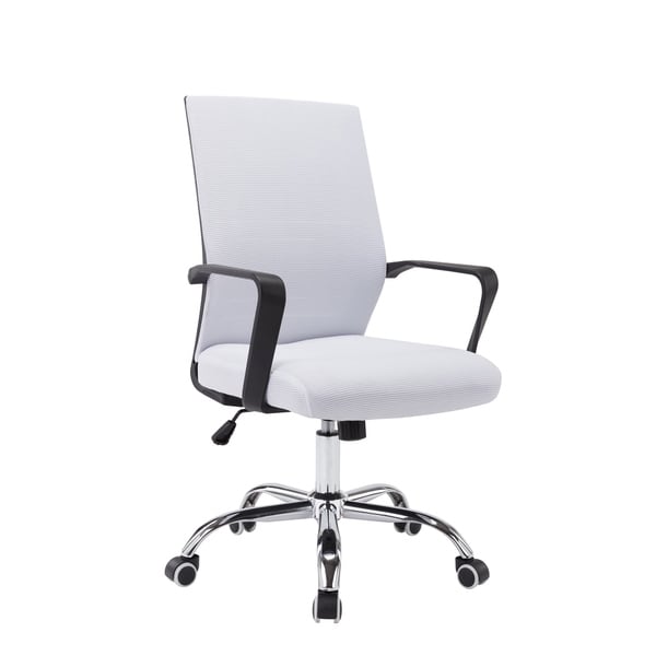 Vinsetto High Back Office Chair 360/° Swivel Rocking Height Adjustable Home Office PU Leather Black and White