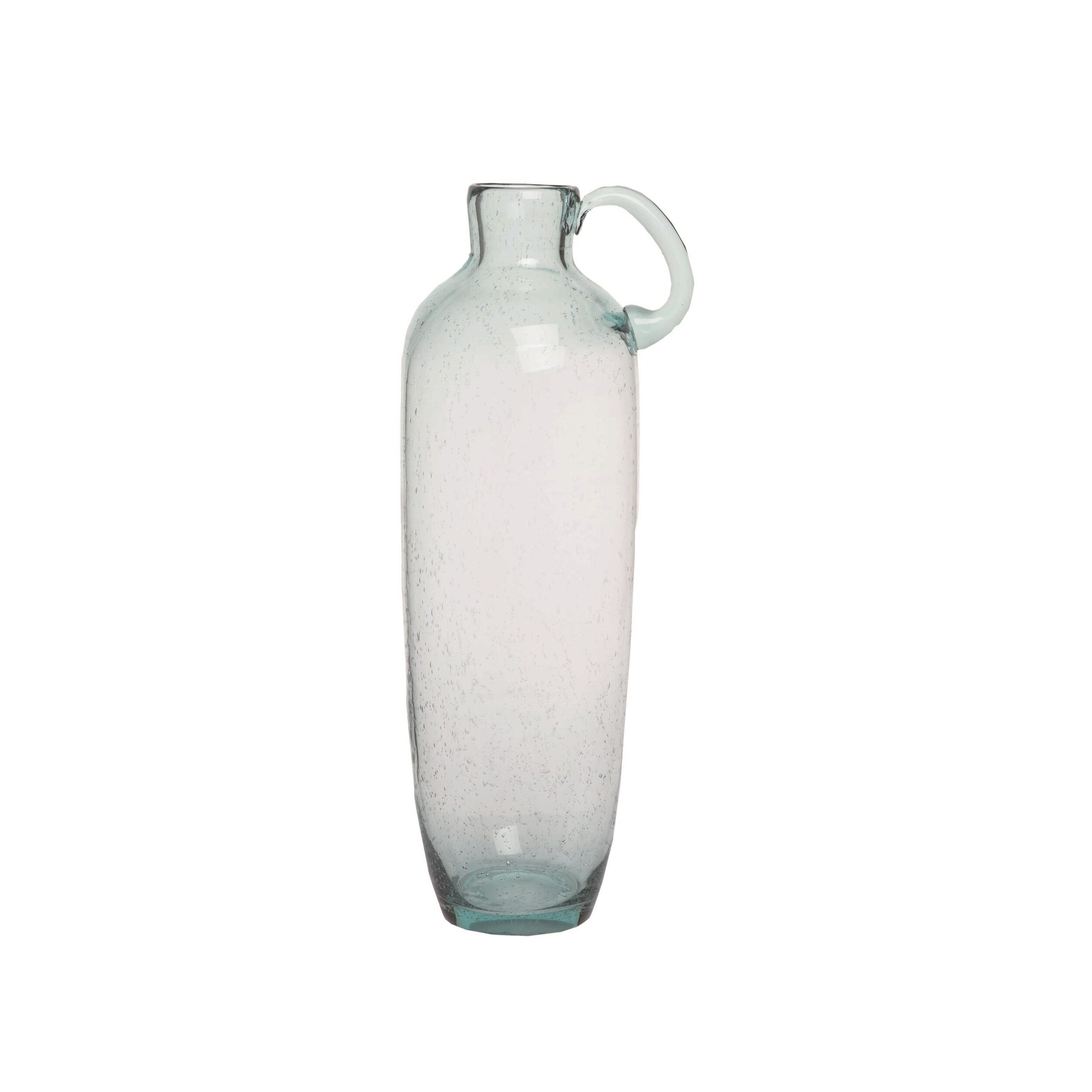 tall glass with handle