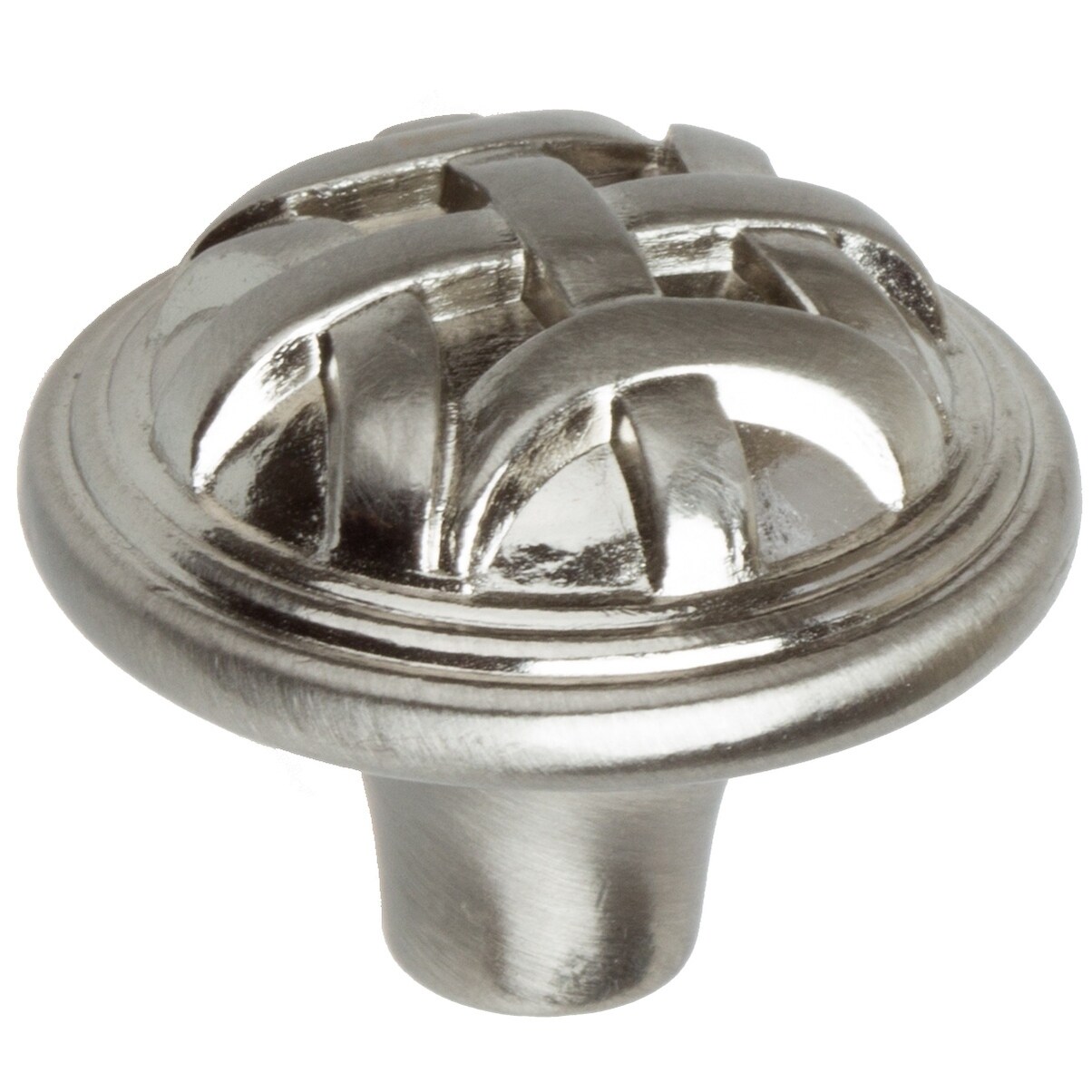 GlideRite 1-1/8" Dia Round Snowflake Cabinet Knob Oil - View #3