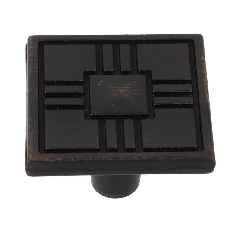 GlideRite 5-Pack 1-1/4 in. Oil Rubbed Bronze Craftsman Cabinet Knobs - Oil Rubbed Bronze