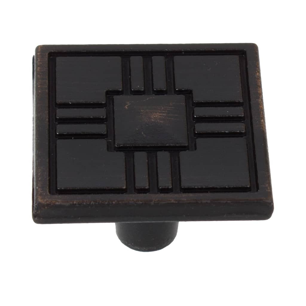 GlideRite 5-Pack 1-1/4 in. Oil Rubbed Bronze Craftsman Cabinet Knobs - Oil Rubbed Bronze