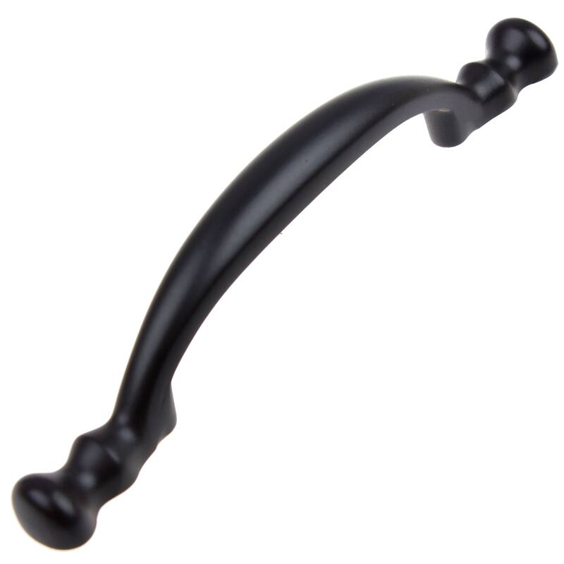 GlideRite 5-Pack 3 in. Center Matte Black Arch Cabinet Pulls - Matte Black