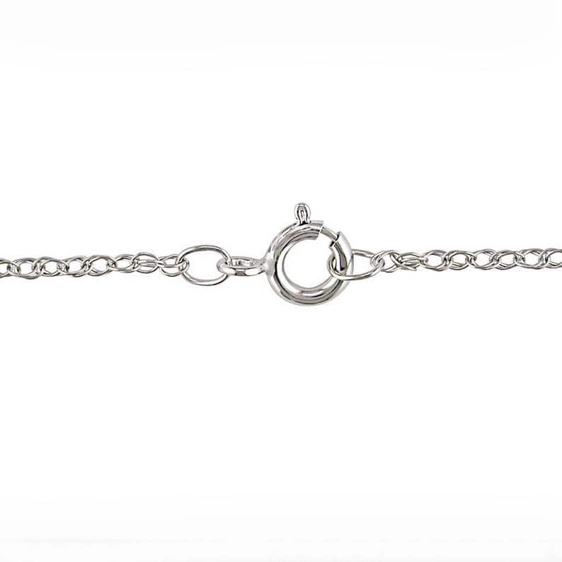 1/3Ct Diamond Solitaire Lab Grown Diamond Pendant White Gold Necklace