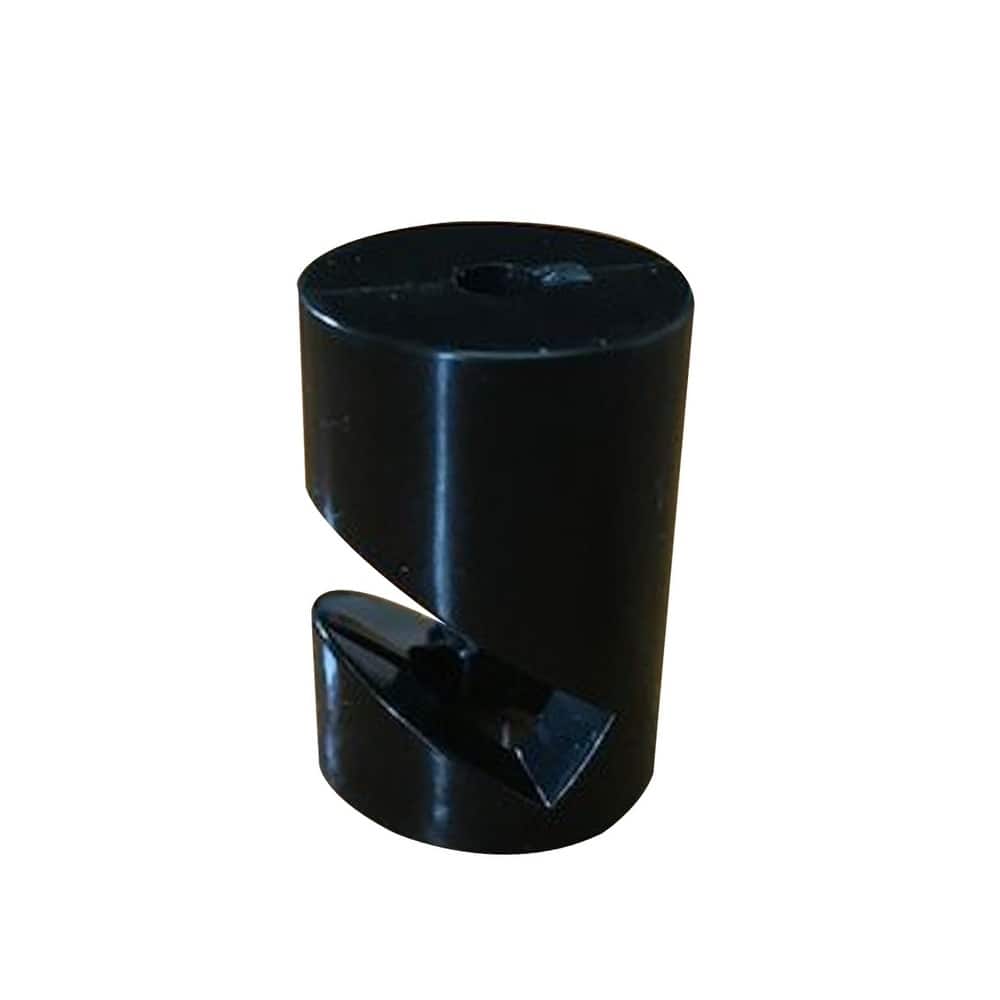 Black Bishop Swag Cord Hooks Set of 2, 1.2"h