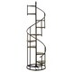 preview thumbnail 3 of 7, Kendra Black Finish Metal Spiral Staircase Display Shelf by iNSPIRE Q Modern Black