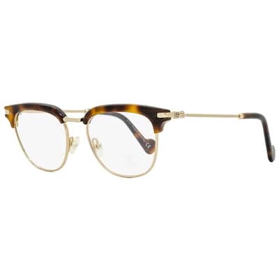 Moncler 053 Unisex Blonde Havana 49 mm Eyeglasses - Blonde Havana - Blonde Havana