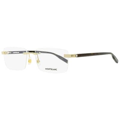 Montblanc MB0055O 006 Mens Gold/Havana 59 mm Eyeglasses
