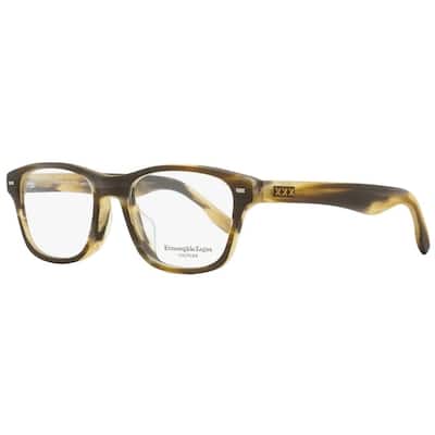 Ermenegildo Zegna ZC5013F 062 Mens Matte Brown Melange 55 mm Eyeglasses - Matte Brown Melange - Matte Brown Melange