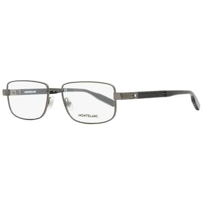 Montblanc 001 Mens Dark Ruthenium/Black 56 mm Eyeglasses - Dark Ruthenium/Black - Dark Ruthenium/Black