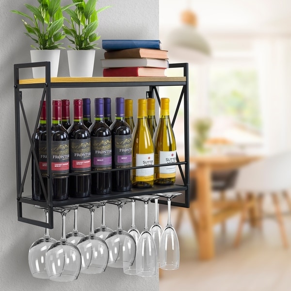 Stemmed glass online rack