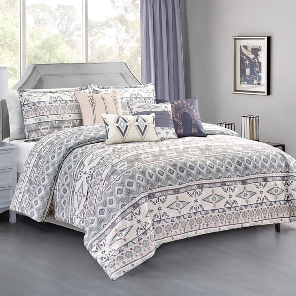 Shop Elight Home Polyester Microfiber 7pc Comforter Set Overstock 30865817