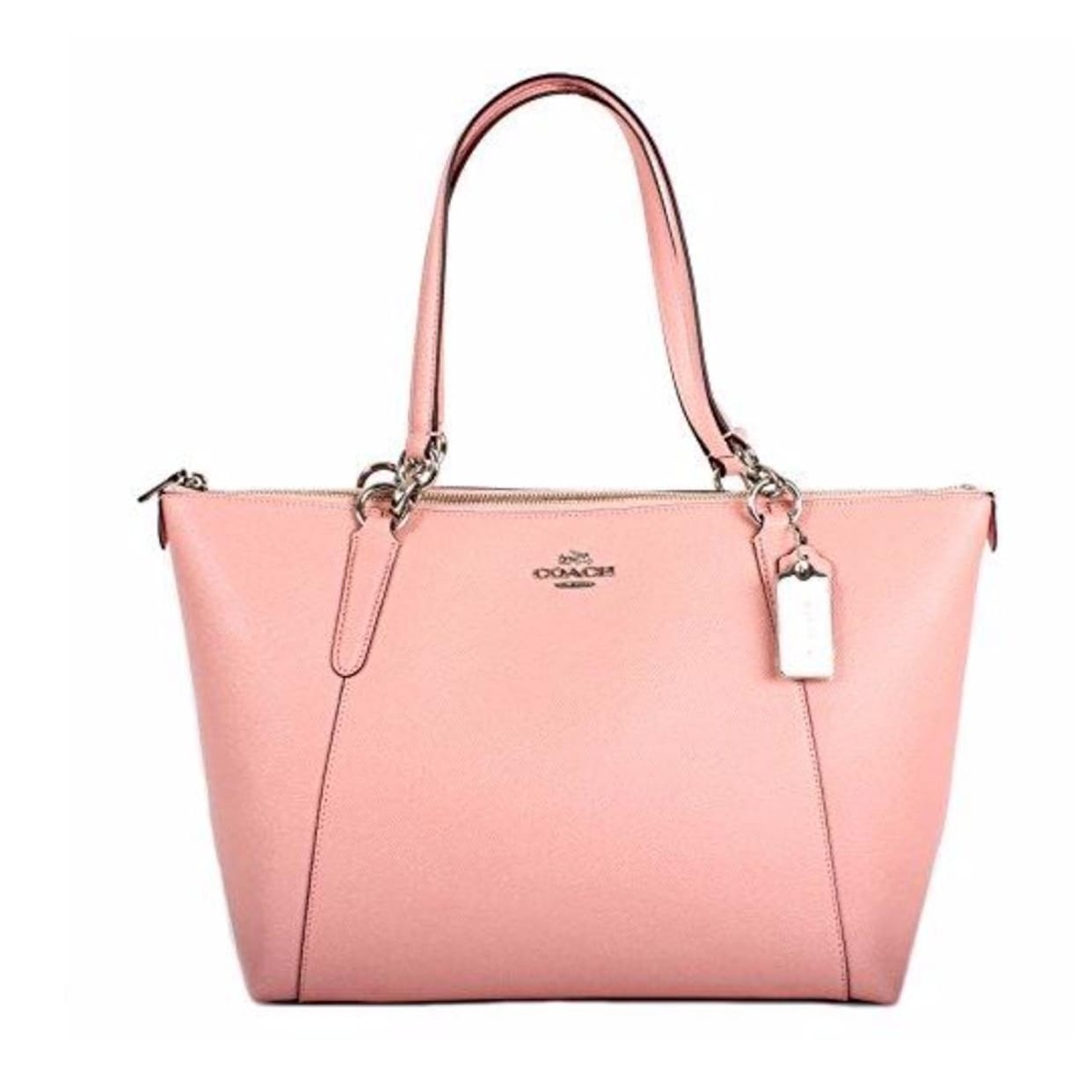 coach crossgrain leather tote