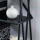 preview thumbnail 7 of 7, Furniture of America Albaric Modern Black Metal Display Bookcase