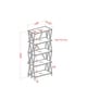 preview thumbnail 3 of 7, Furniture of America Albaric Modern Black Metal Display Bookcase