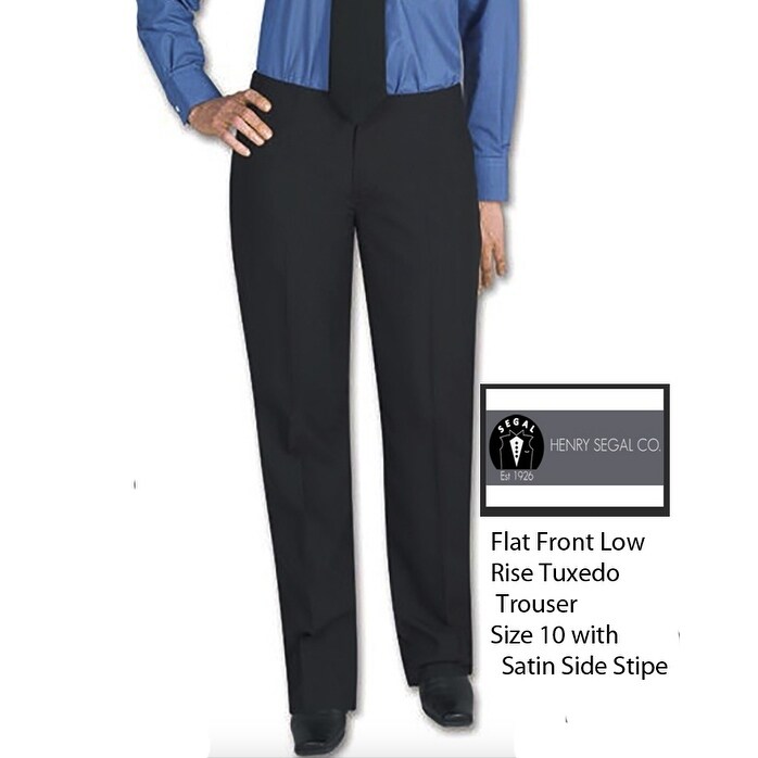 ladies tuxedo trousers satin stripe