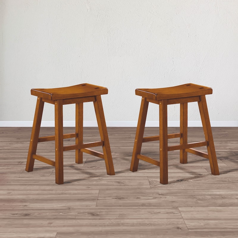 Shankmen Stool (Set of 2) - Oak - Short