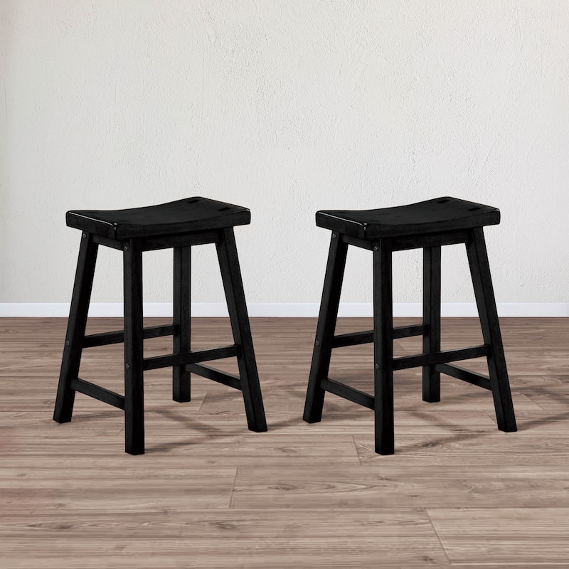 Shankmen Stool (Set of 2) - Black - Counter Height