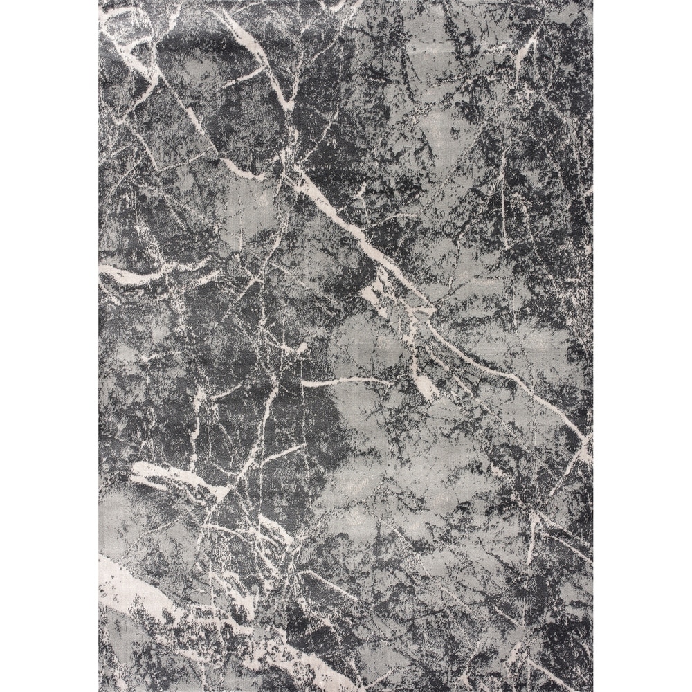 Overstock Adenium Gray Stone Area Rug OverstockGray Stone Marble Abstract
