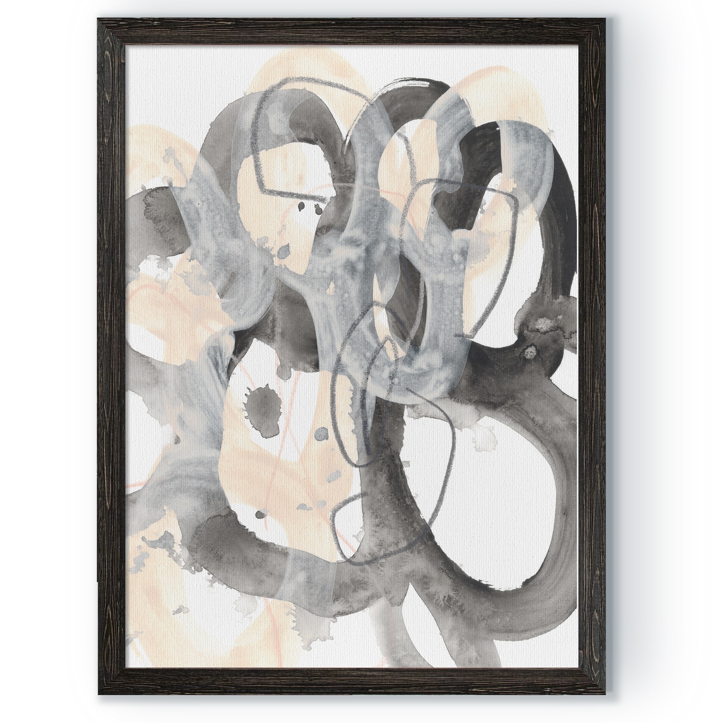 Tangled Circuit II-Framed Canvas - Grey - 22X30 - Bed Bath & Beyond ...