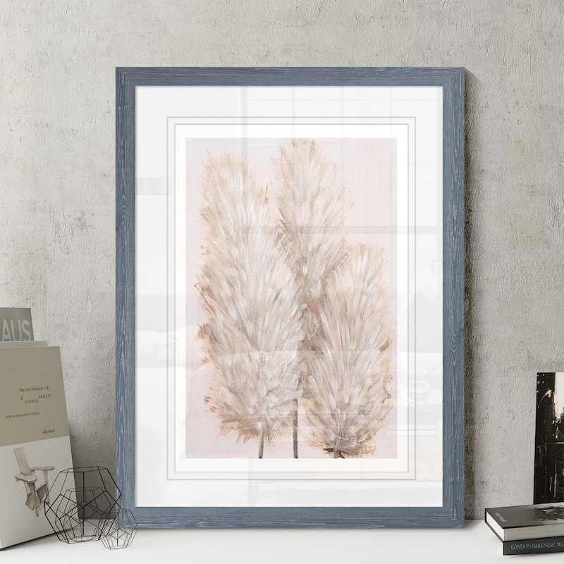 Pampas Grass IV-Framed Print - Grey - 22X30 - Bed Bath & Beyond - 30870071