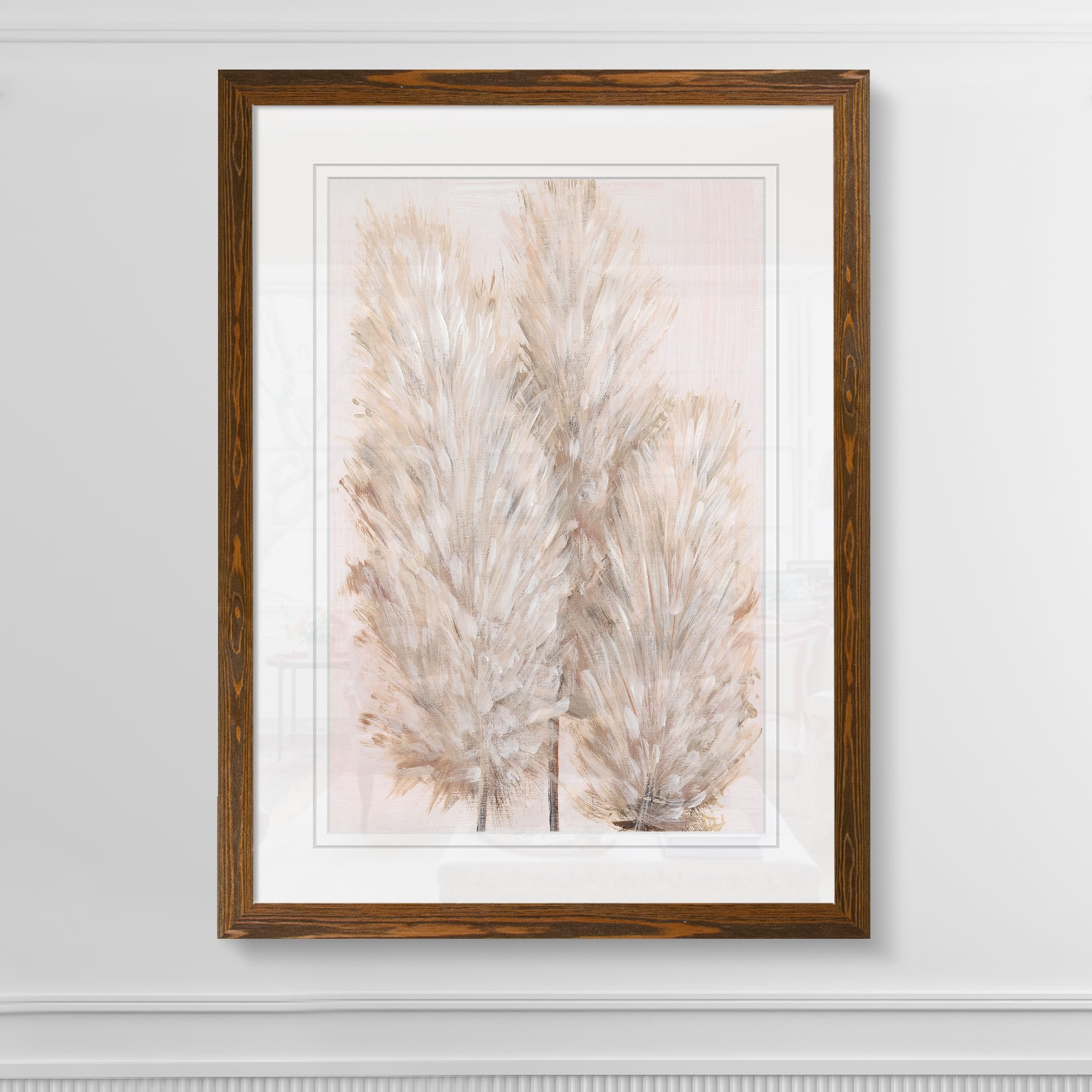 Pampas Grass IV-Framed Print - Maple - 22X30 - Bed Bath & Beyond - 30870095