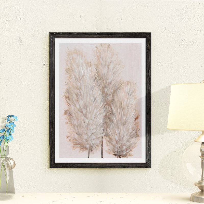 Pampas Grass IV-Framed Canvas - Black - 22X30 - Bed Bath & Beyond ...