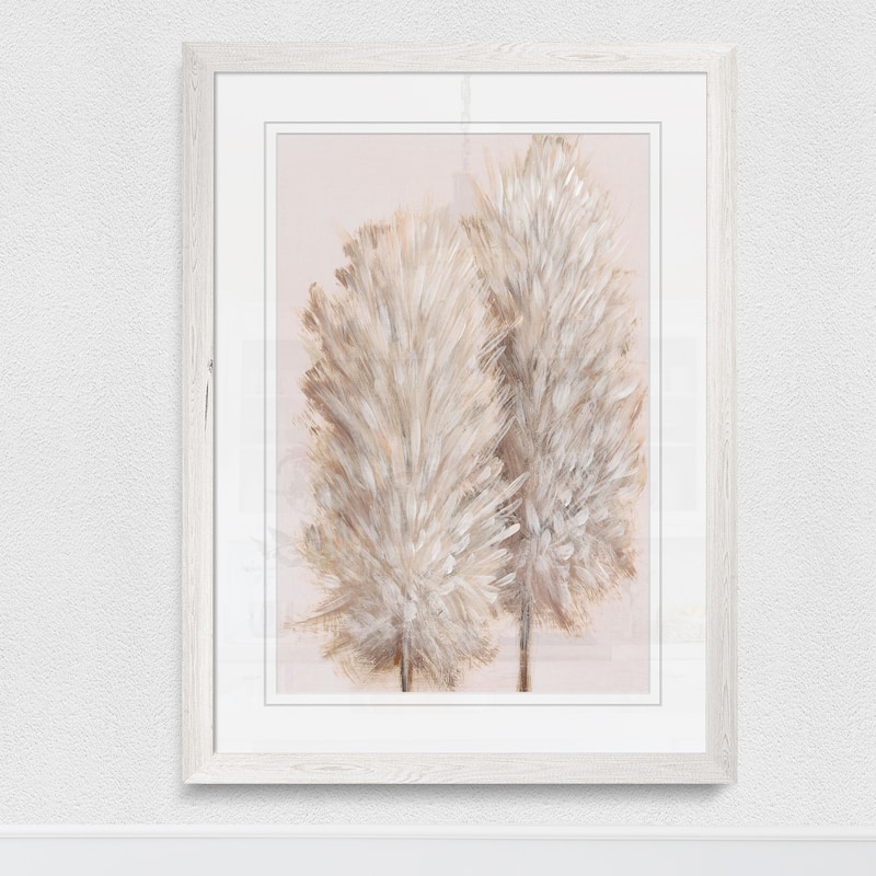 Pampas Grass III-Framed Print - White - 16X22 - Bed Bath & Beyond ...