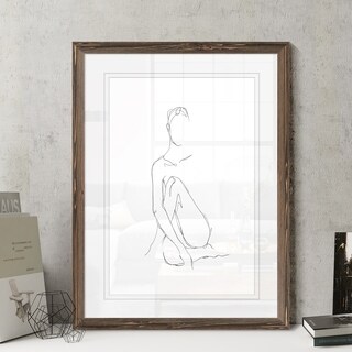 Nude Contour Sketch Ii Framed Print Espresso 22x30 Bed Bath